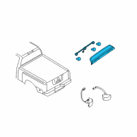 OEM 2022 Nissan Frontier Lamp Assembly-Stop Diagram - 26590-EA80A