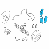 OEM 2017 Infiniti Q70 Disc Brake Kit Diagram - D1080-JL00A