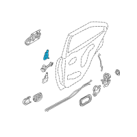 OEM 2012 Nissan Sentra Hinge Assy-Rear Door Diagram - H2400-5M0MA