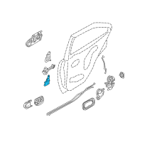 OEM 2000 Nissan Sentra Check Link Assembly-Rear Door, RH Diagram - 82430-5M000