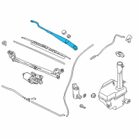 OEM 2012 Kia Forte Koup Windshield Wiper Arm Assembly Passenger Diagram - 983201M000