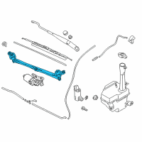 OEM 2011 Kia Forte Koup Link Assembly-Windshield Wiper Diagram - 981201M000