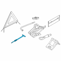 OEM 2019 Infiniti QX30 Rod-Jack Handle Diagram - 99552-5DA0A