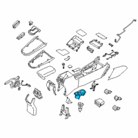 OEM Kia Forte Cup Holder Assembly Diagram - 84671M7000