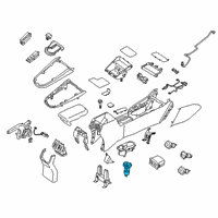 OEM 2019 Kia Forte Charger Assembly-Usb Diagram - 96125J7010