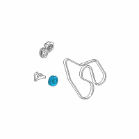 OEM 2000 GMC C3500 Serpentine Idler Pulley Diagram - 12634218