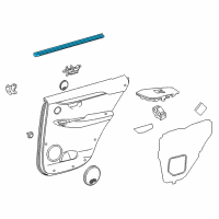 OEM 2018 Lexus NX300 WEATHERSTRIP, Rear Door Diagram - 68174-78010