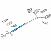 OEM 2017 Hyundai Azera Center Muffler Complete Diagram - 28600-3V340