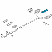 OEM 2013 Hyundai Azera Protector-Heat Rear, LH Diagram - 28795-3R100