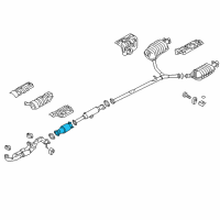 OEM 2015 Kia Cadenza Catalytic Converter Assembly Diagram - 289503CFU0