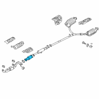 OEM 2012 Hyundai Azera Catalytic Converter Assembly Diagram - 28950-3CFU0