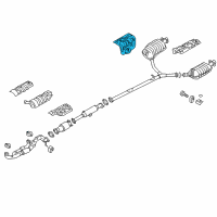 OEM 2017 Hyundai Azera Protector-Heat Rear, RH Diagram - 28796-3V000