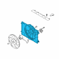 OEM 2018 Hyundai Ioniq SHROUD-Radiator Diagram - 25350-G2000