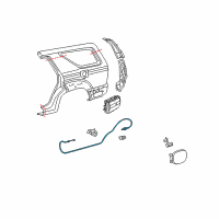 Genuine Toyota Release Cable diagram