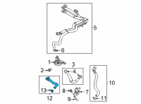 OEM Ford HOSE - HEATER WATER Diagram - ML3Z-18N345-A