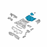 OEM 2010 Infiniti G37 Floor-Rear, Rear Diagram - 74514-JK035