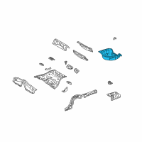 OEM 2001 Lexus GS300 Pan, Rear Floor Diagram - 58311-30902