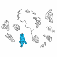OEM 2018 Nissan Maxima Engine Mounting, Rear Diagram - 11320-4RA0A