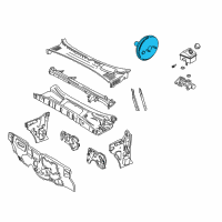 OEM Saturn LW200 Power Brake Booster Assembly Diagram - 22707256