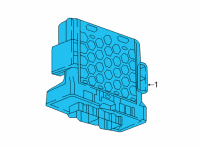 OEM 2018 Buick Regal TourX Module Diagram - 13599318