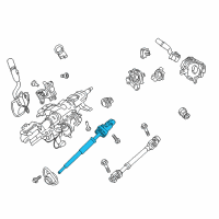 OEM 2020 Ford F-350 Super Duty Upper Shaft Diagram - HC3Z-3E751-F