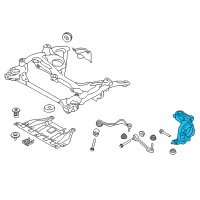 OEM 2020 BMW 430i Gran Coupe Right Carrier Diagram - 31-21-6-799-098