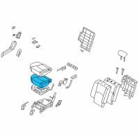 OEM Kia Borrego Pad Assembly-2ND Seat Cushion Diagram - 892502J100