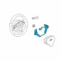 OEM Infiniti G37 Switch Assy-Steering Diagram - 25550-JK12A