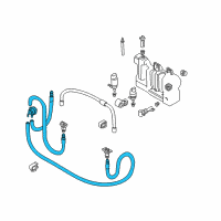 OEM 1997 BMW 540i Hose Line Diagram - 61-66-8-360-664