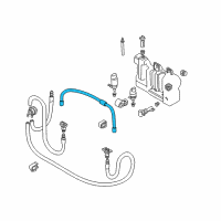 OEM 1997 BMW 540i Hose Line Diagram - 61-66-8-361-046