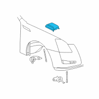 OEM Cadillac CTS Control Module Diagram - 25895403