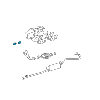 OEM 2001 Toyota Tacoma Front Pipe Gasket Diagram - 90917-06061