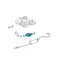 OEM 2004 Toyota Tacoma Catalytic Converter Diagram - 17403-0C011