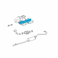 OEM 1997 Toyota 4Runner Exhaust Manifold Diagram - 17141-75030