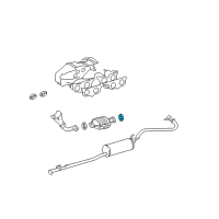 OEM Toyota Muffler & Pipe Gasket Diagram - 90917-06041