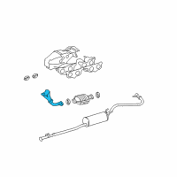 OEM 1996 Toyota Tacoma Front Pipe Diagram - 17410-0C020