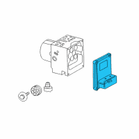 OEM 2010 Cadillac CTS Electronic Brake And Traction Control Module Diagram - 20760489