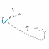 OEM 2020 Lexus RX350 Tube, Vinyl Diagram - 90075-15095