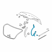 OEM 2010 Buick LaCrosse Hinge Asm-Rear Compartment Lid Diagram - 22780161