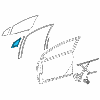 OEM Toyota Prius AWD-e Weatherstrip Diagram - 68215-47010