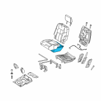 OEM 2006 Ford Explorer Seat Cushion Pad Diagram - 6L2Z-7863841-AA