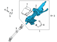 OEM Hyundai Santa Cruz COLUMN & HOUSING ASSY Diagram - 56390-K5000