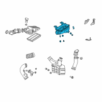 OEM 2011 Honda Civic Case Set, Air Cleaner Diagram - 17201-RRA-A00