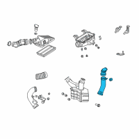 OEM 2007 Honda Civic Tube Assembly D, Air Inlet Diagram - 17254-RRB-A10