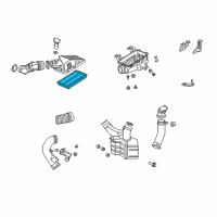 OEM 2011 Honda Element Element Assembly, Air Cleaner Diagram - 17220-RRA-A00