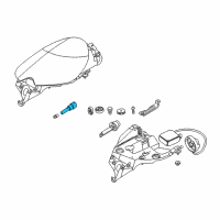 OEM 1999 BMW 540i Parking Light Bulb Socket Diagram - 63-12-8-370-892