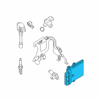 OEM Infiniti QX60 Blank Engine Control Module Diagram - 23703-4RA9B
