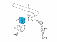 OEM 2022 Cadillac Escalade Bushings Diagram - 84739933