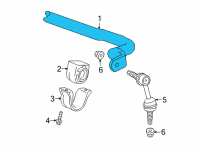 OEM 2022 Cadillac Escalade ESV Stabilizer Bar Diagram - 84759504