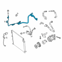 OEM 2017 Jeep Cherokee Line-A/C Suction And Liquid Diagram - 68103256AG